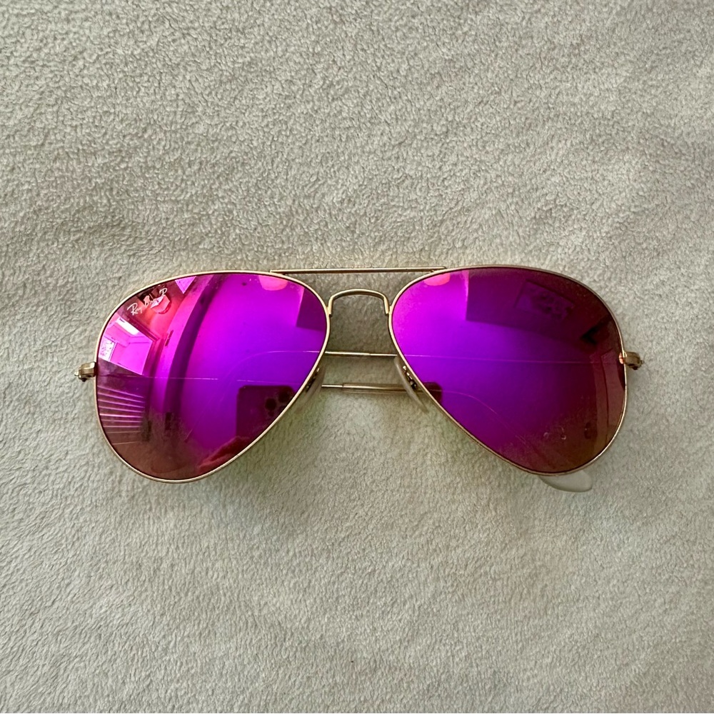 Aviator Violet Flash Lenses Ray Ban